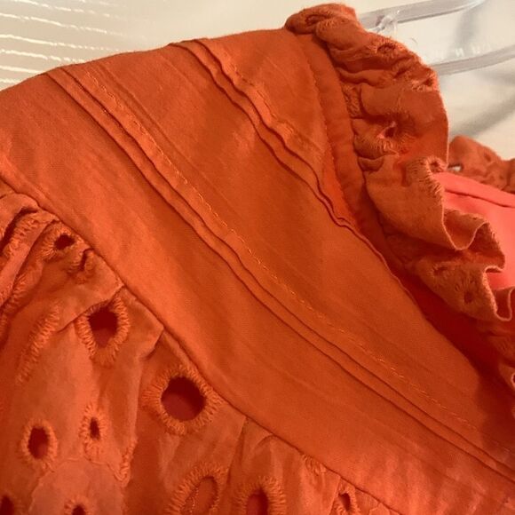 PRETTY GARDEN, XL, blouse, short sleeves,1/4 button down w/liner - Picture 5 of 16